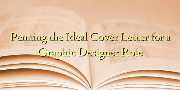 Penning the Ideal Cover Letter for a Graphic Designer Role